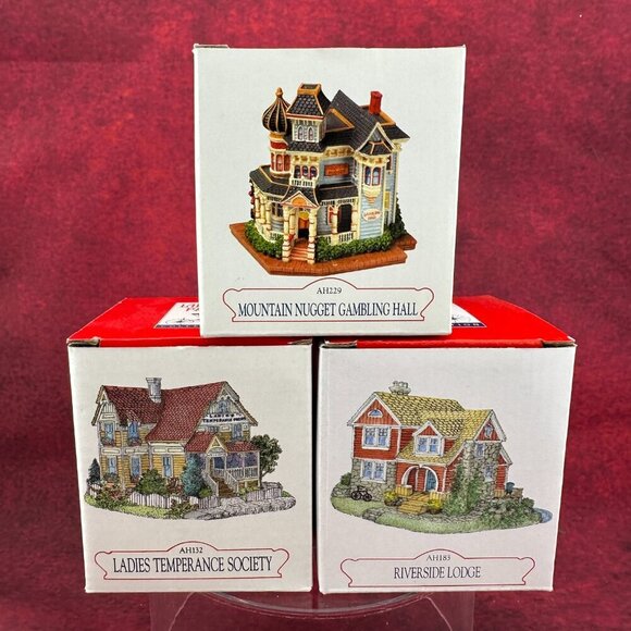 LIBERTY FALLS Other - LIBERTY FALLS AMERICANA COLLECTION LOT of 3 MINIATURE BUILDINGS w/BOXES